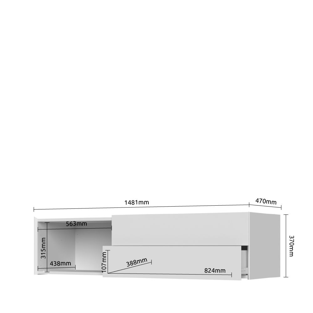 TV omarica SKY45 TV148-1K2F-S45-dimenzije