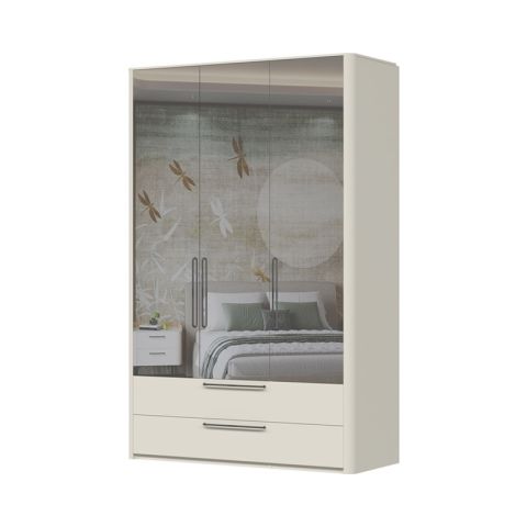 Garderobna omara z ogledalom P32- AIR 