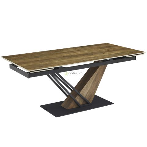 Raztegljiva miza MARIN (180+30+30)x90x76 cm hrast