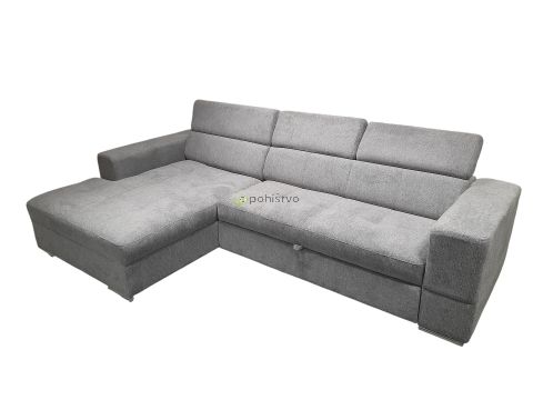 Sedežna garnitura CALGARY REC 120 L svetlo siva
