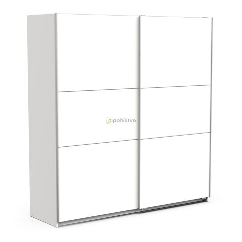 Drsna omara GHOST - 200 cm bela