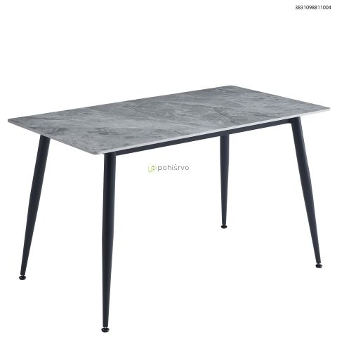 Miza ADRIA 140x80x75 cm HG siv marmor