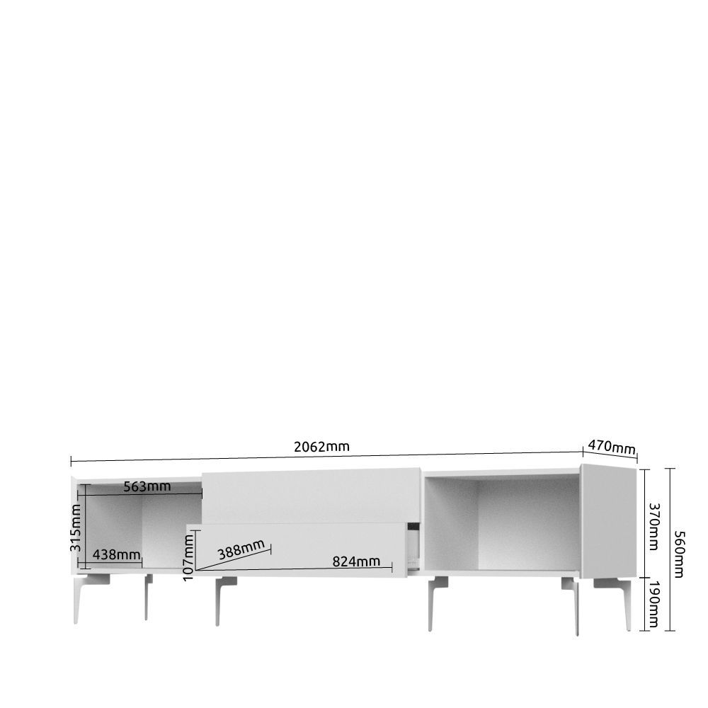 TV omarica SKY45 TV206N-2K2F/S45 -dimenzije