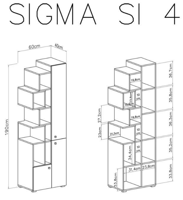 Visoki element SIGMA 4 dimenzije