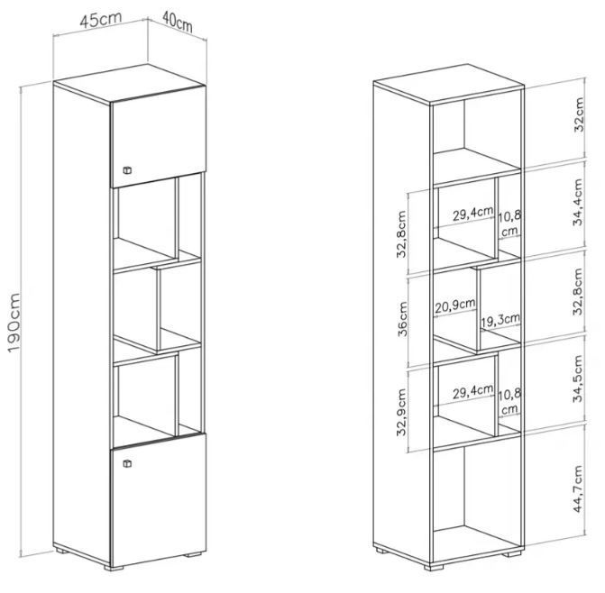 Visoki element SIGMA 6 dimenzije