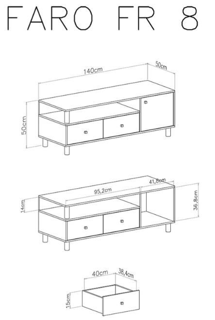 TV element FR8 FARO dimenzije