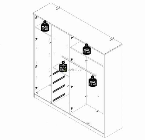 Wardrobe FORTASTA FQSS942R-Q169 sand