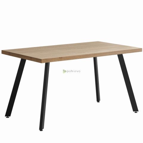 Table STARS 140x80x75 MDF brown