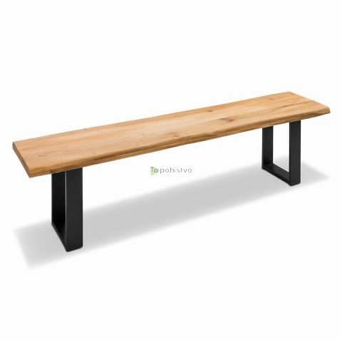Bench CONNECT - top 180x38 3-ply DL 40mm oak tree edge (CONNECT)
