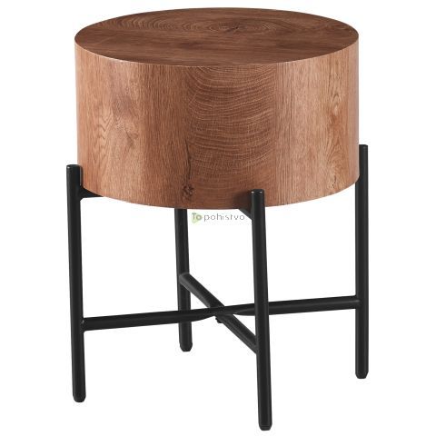 Coffee table KAMIK HIGH brown MDF