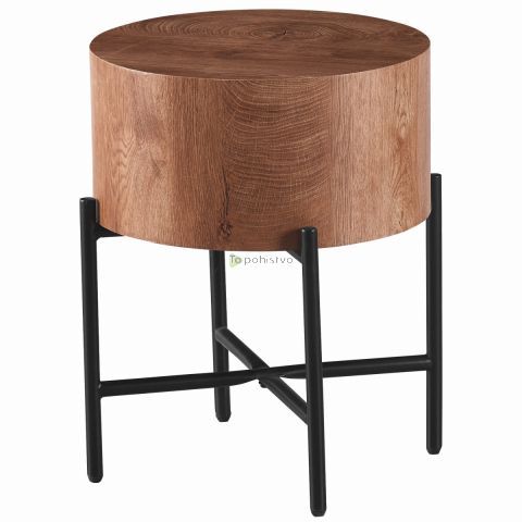 Klubska mizica KAMIK HIGH brown MDF