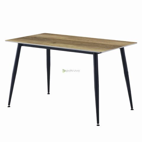 Lesena jedilna miza ADRIA 140x80x75 cm natur (RION 140x80 - Ceramic, OAK-A wood colour)