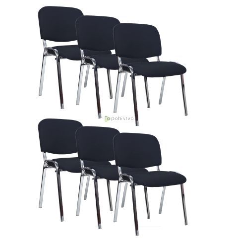 Konferenčni stol ISO krom (modra)