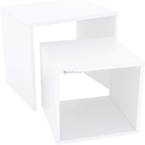 Coffee table BAZZANO white (2007 Coffee table, color white / white)