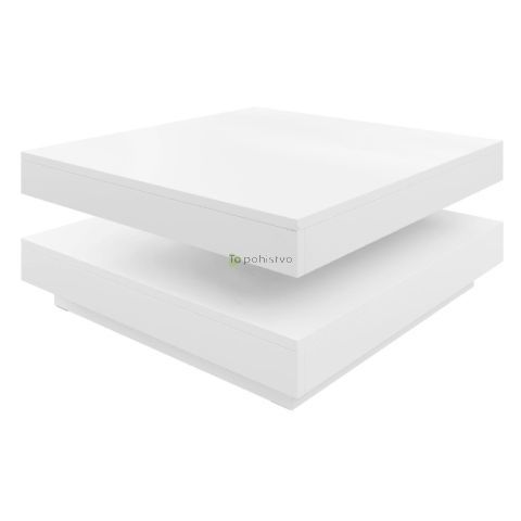 Coffee table SOLIERA white (Berlin A Coffee table, color white / white)