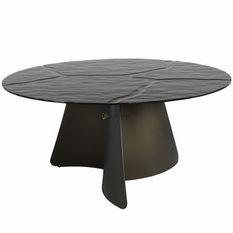 Table PAVAO fi160x78cm black