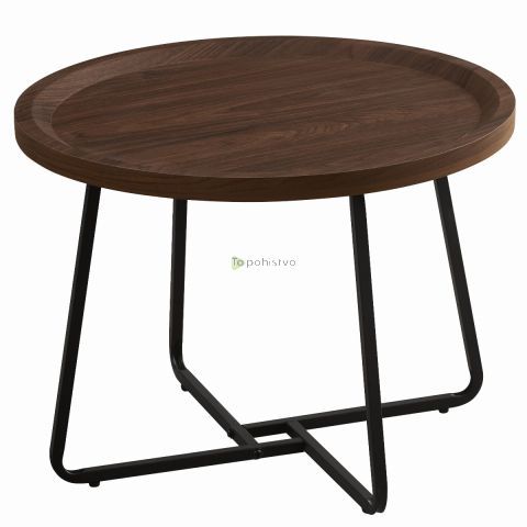 Klubska mizica GLOMI dark brown MDF