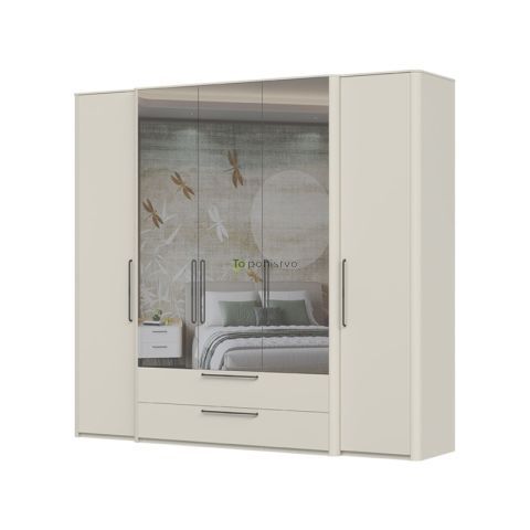 Garderobna omara z ogledalom P52- AIR 