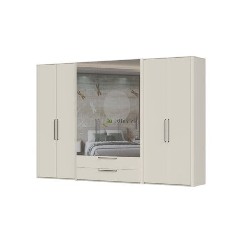 Garderobna omara z ogledalom P72- AIR 