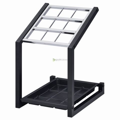 Stojalo FAME črn/krom