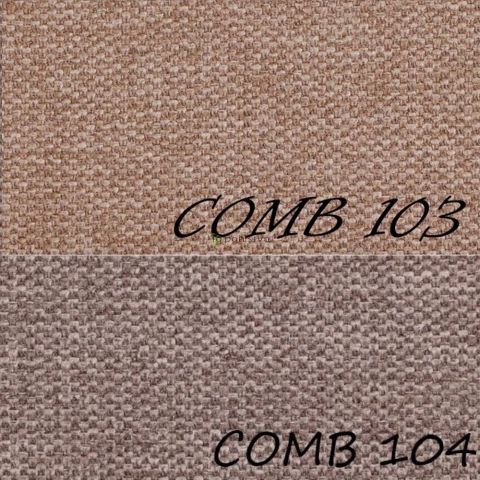 Kavč DOLORES comb 104 temno rjava + comb 103 sv. rjava