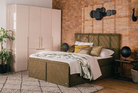 Boxspring postelja s predalom Hera