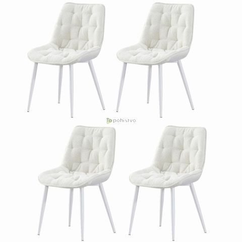 Chair LEON ivory white