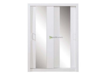 Drsna omara z ogledali DUCA III hrast