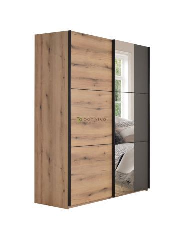 Drsna omara z ogledalom ELEGANCE AP 180-O