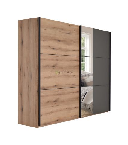 Drsna omara z ogledalom ELEGANCE AP 270-O