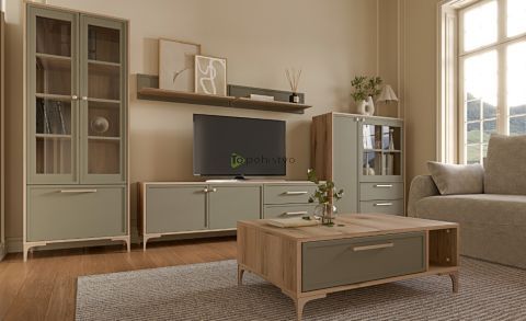 Dnevni regal ALBA- olivna