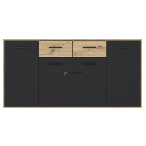 Chest ANTUZA NTU241-M712 grey+oak