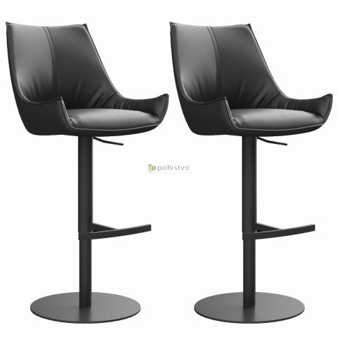 Bar chair TRENDBAR black leather