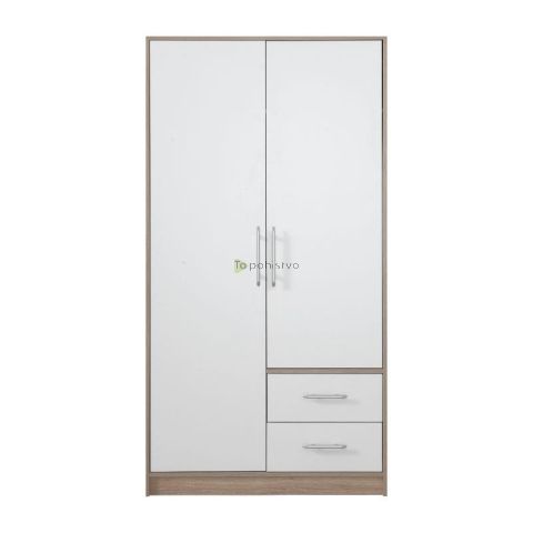 Garderobna omara SMART SR3 sonoma hrast-bela
