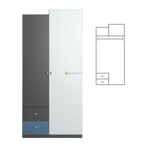 Dvodelna omara TABLO