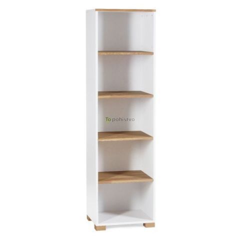 Knjižni regal PRIMA, bela