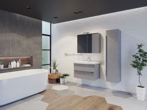 Kopalniški sestav dimenzije 70cm Ibiza v barvi sivega betona