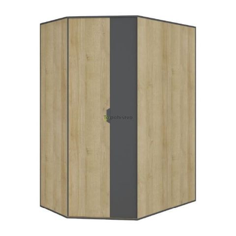 Kotna garderobna omara NANO