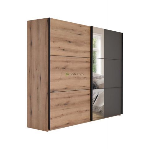 Drsna omara z ogledalom ELEGANCE AP 270-O