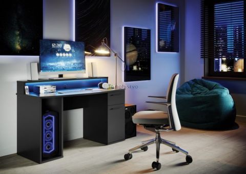 Gaming miza AYOS - črna