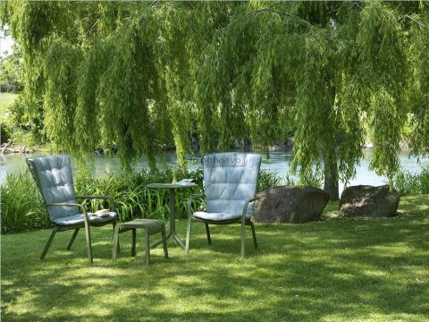 Vrtni počivalnik Folio v antracit barvi