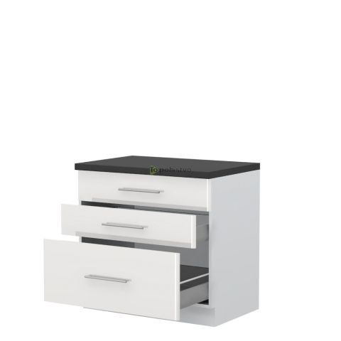 Kuhinjski element s kovinskimi predali MBOX Modern