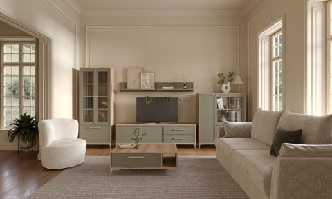 Dnevni regal ALBA- olivna