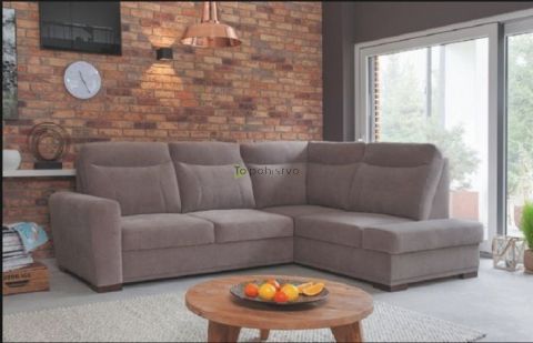 Kvalitetna raztegljiva sedežna garnitura LEVEL 264x198x103cm