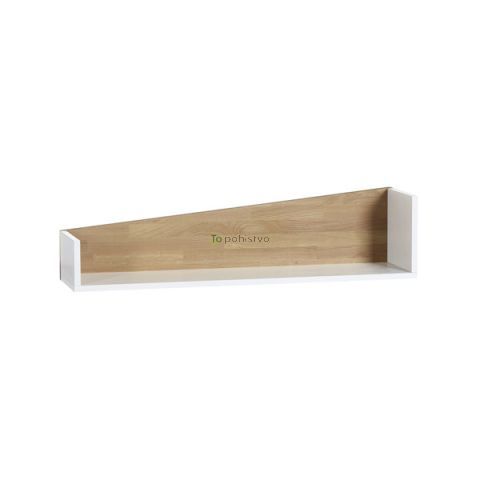 Stenski regal PRIMA- Desna/ bela