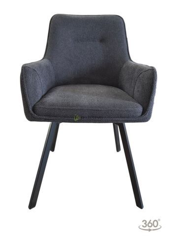 Vrtljiv jedilniški stol ARLO, antracit