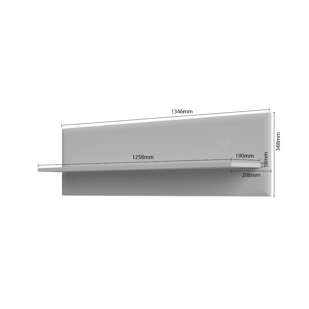 Polica Gala VP135/GL dimenzije
