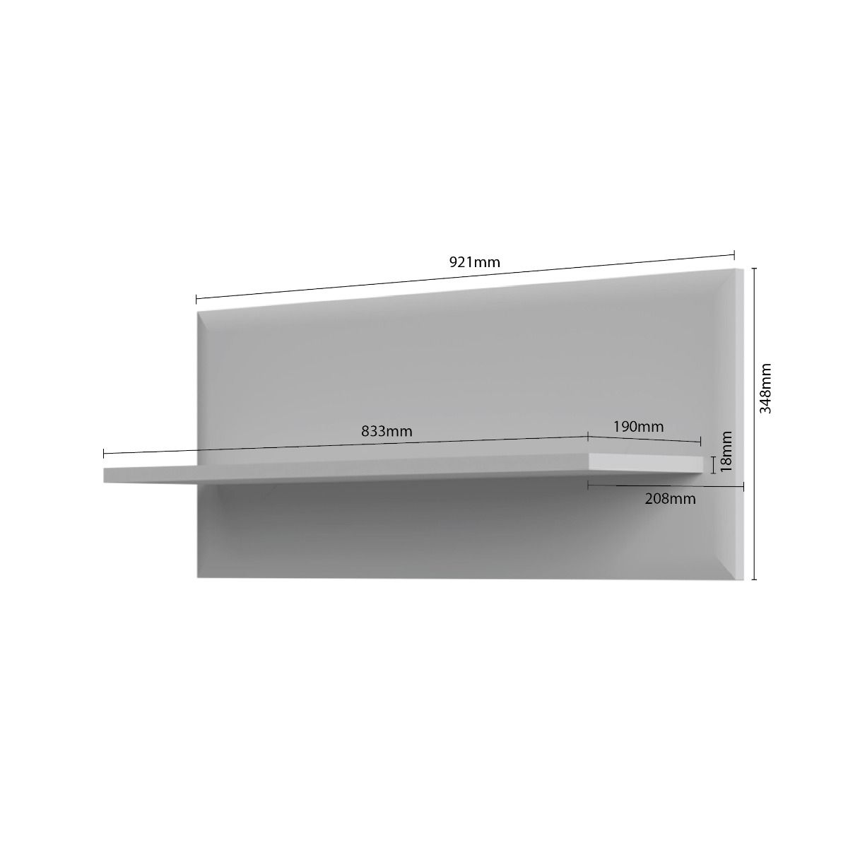 Polica Gala VP92/GL dimenzije