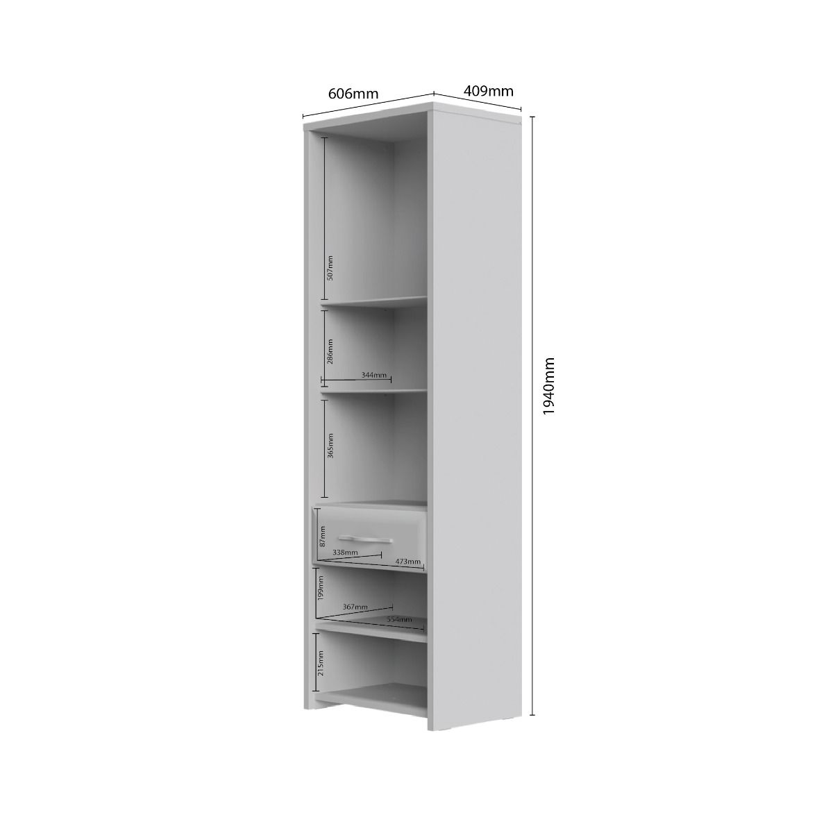 Vitrina Gala V61-2KS1F/GL dimenzije