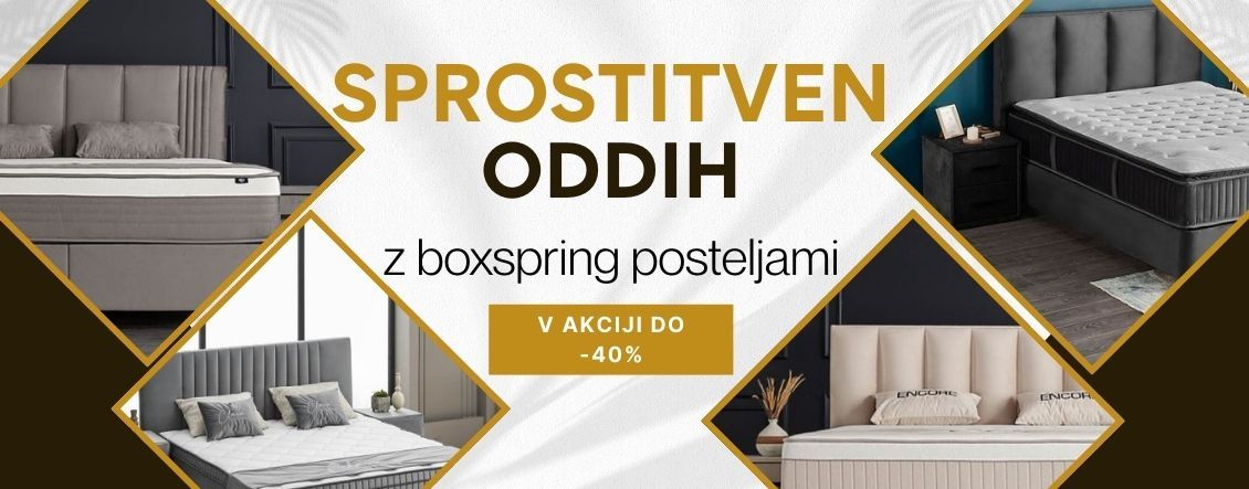 Akcija boxspring postelj 